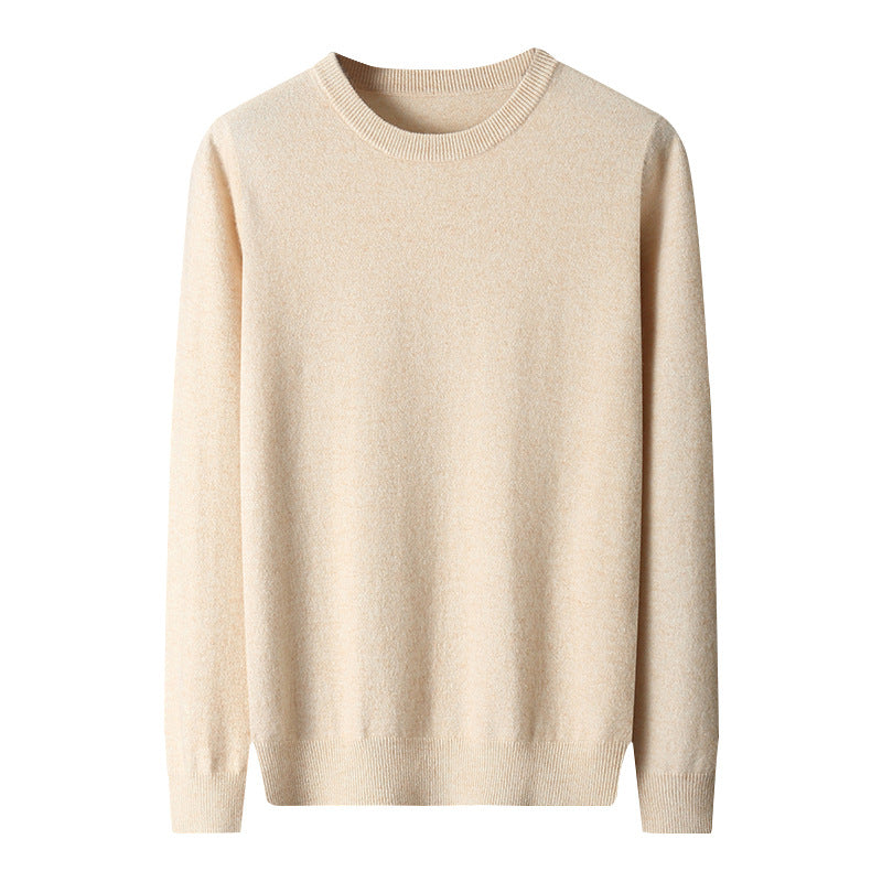 Men'S round Neck Pure Cashmere Shirt New Autumn and Winter Sweater