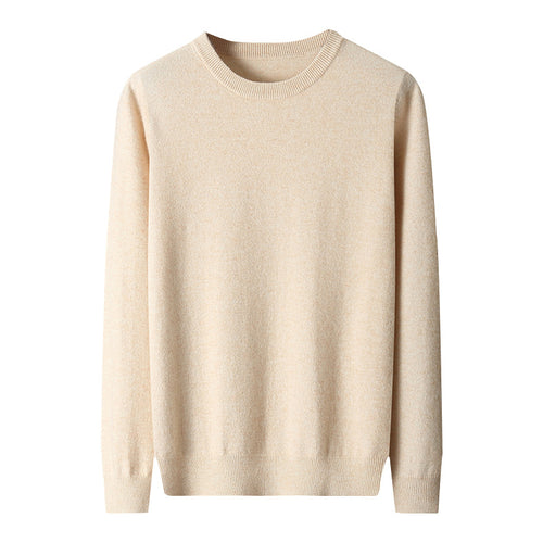 Men'S round Neck Pure Cashmere Shirt New Autumn and Winter Sweater