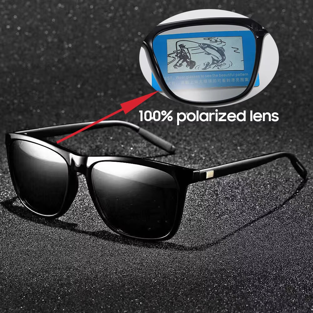 Luxury Square Polarized Sunglasses Men Driving Blue Mirror Lens Classic Unisex Sun Glasses 2026 Trends Women Shades