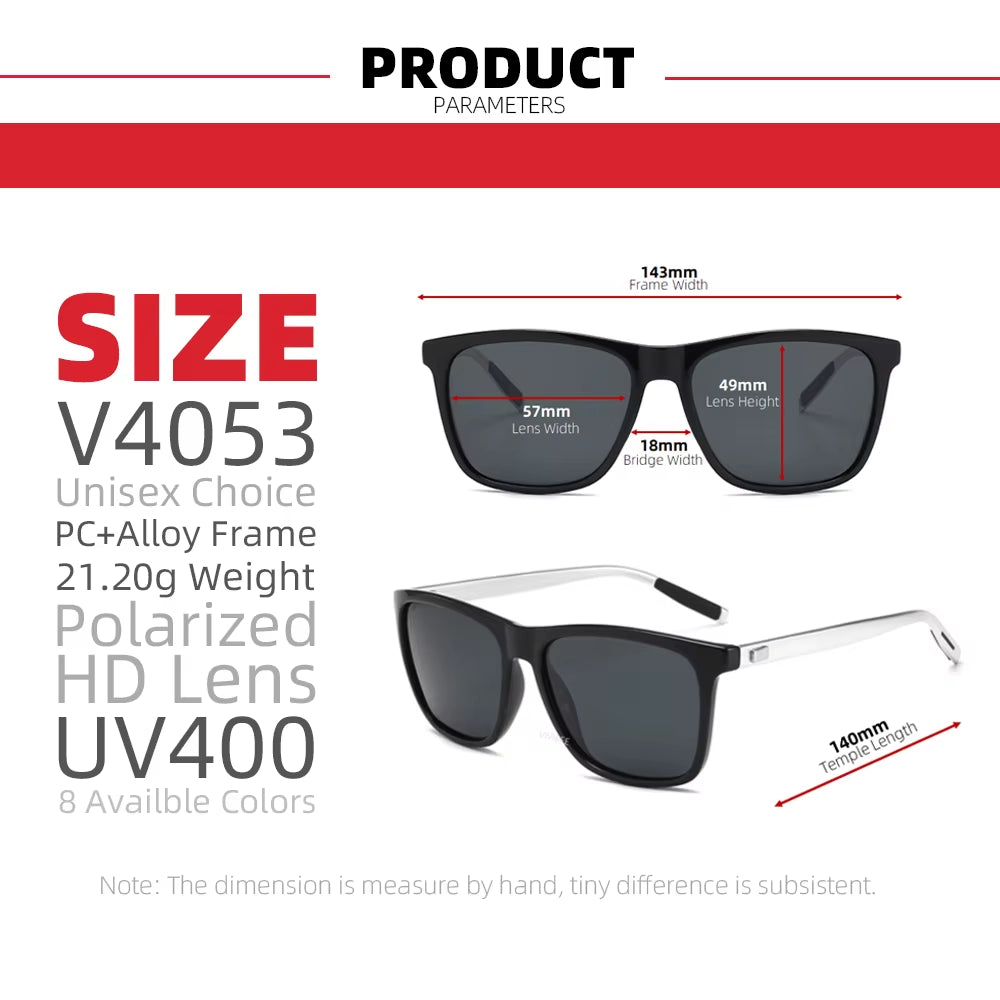 Luxury Square Polarized Sunglasses Men Driving Blue Mirror Lens Classic Unisex Sun Glasses 2026 Trends Women Shades