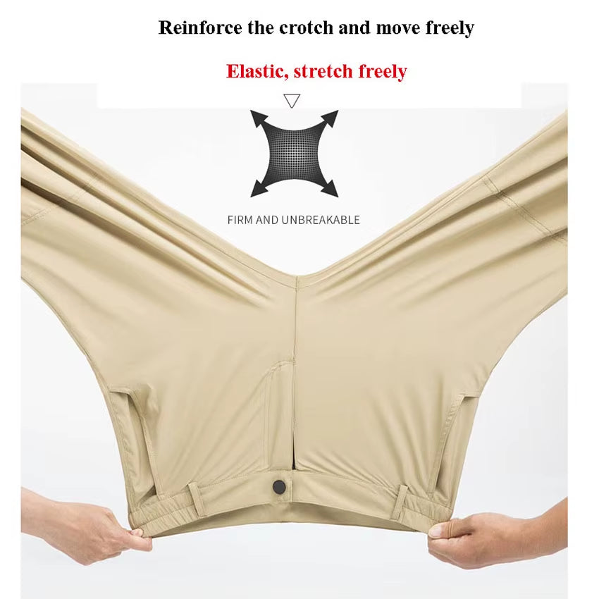 Outdoor Stretch Mens Hiking Pants Summer Quick Dry Breathable Waterproof Climbing Trekking Tourism Camping Male Trousers