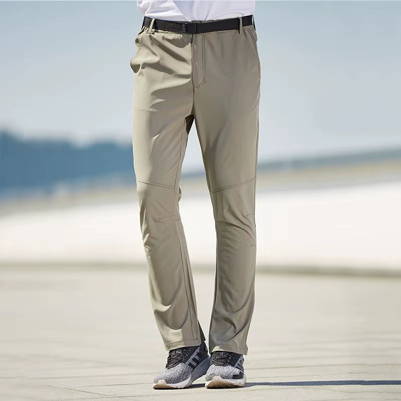 Outdoor Stretch Mens Hiking Pants Summer Quick Dry Breathable Waterproof Climbing Trekking Tourism Camping Male Trousers